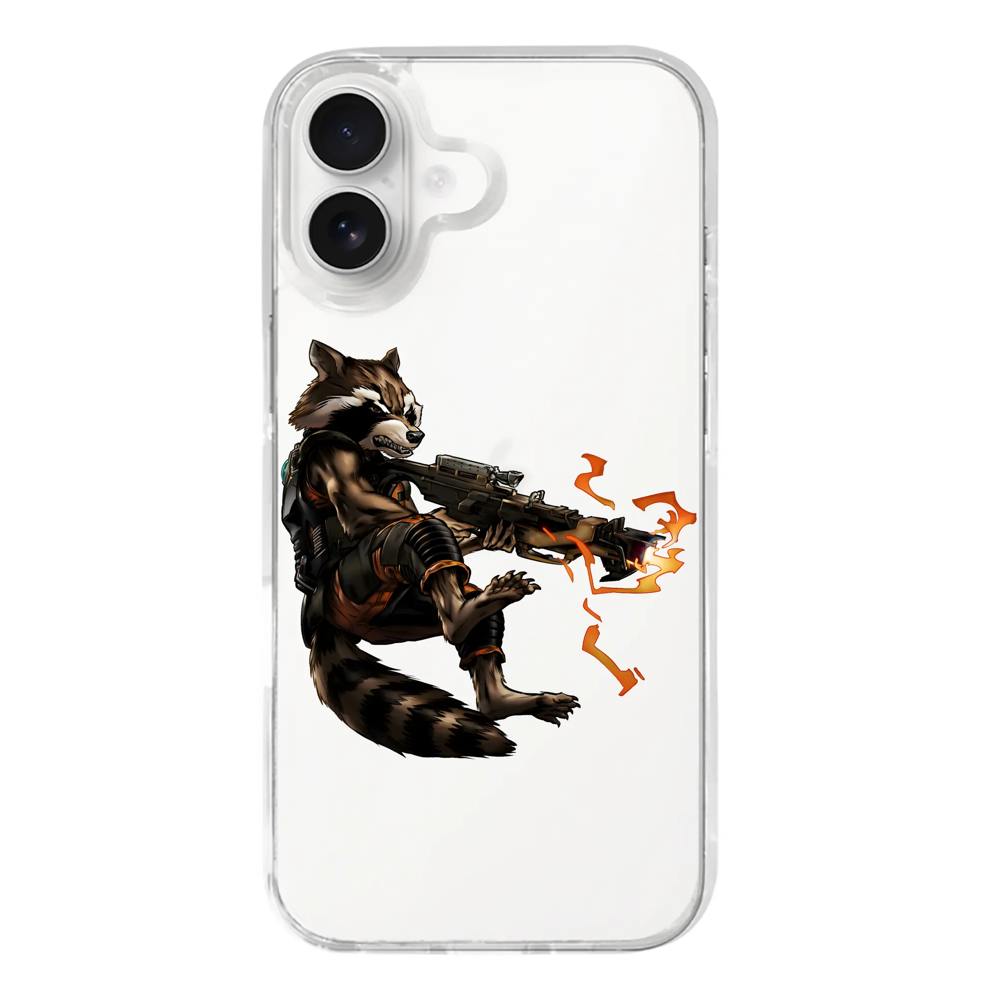 アベンジャーズ (Avenjāzu) グッズ ロケット(Roketto) - iPhone 17シリーズ 透明スマホケース – 薄型・耐衝撃・精密フィット保護カバー